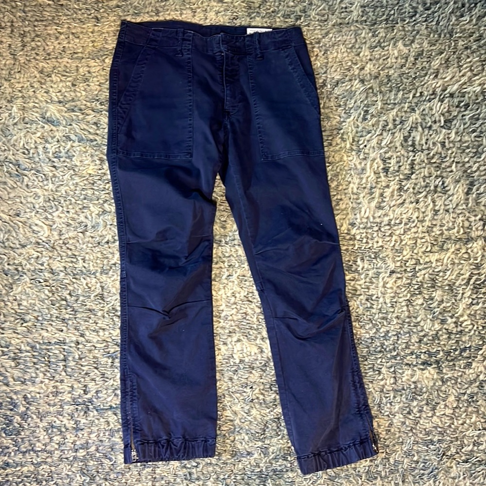 Nili Lotan Military Crop Pant in Blue Size 2